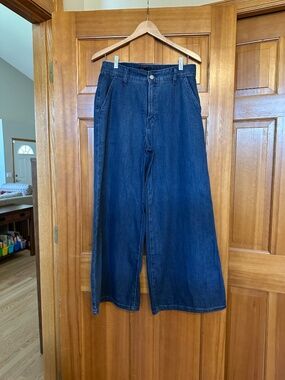 Banana Republic Factory Ultra High Rise Wide Leg Jeans
